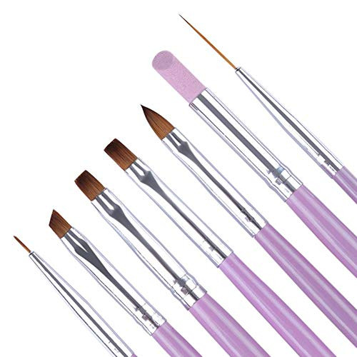 Acrylic Nail Art Brush Painting UV Gel Polish Brush Set For Manicures Tool Set Dotting Drawing Pen Liner Nail Art Brushes,2