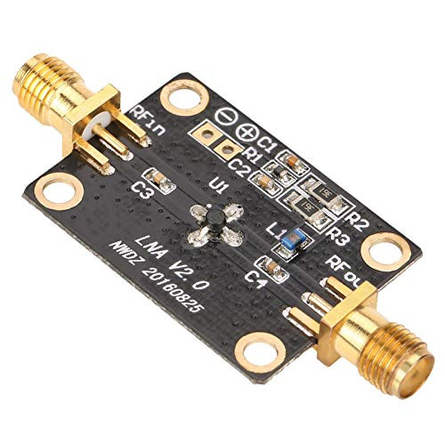 RF Amplifier 50K-4G 25DB A 0.8G Low Noise Mini Wide Frequency Ham Radio Module LNA for Remote Control Receiver Audio Component Amplifiers(No Shell Bare Board)