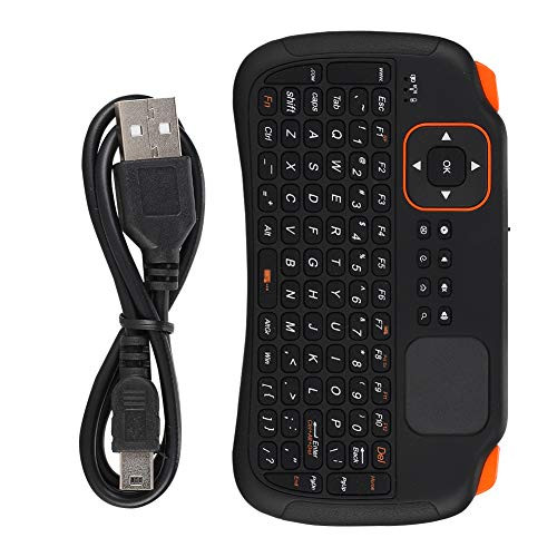 Vbestlife1 2.4G Wireless Keypad Remote Control, 83-Key USB Mini Keyboard with Touchpad for Gaming, HTPC Control, Mobile Device Control, Lectures and Classroom Instruction, Black