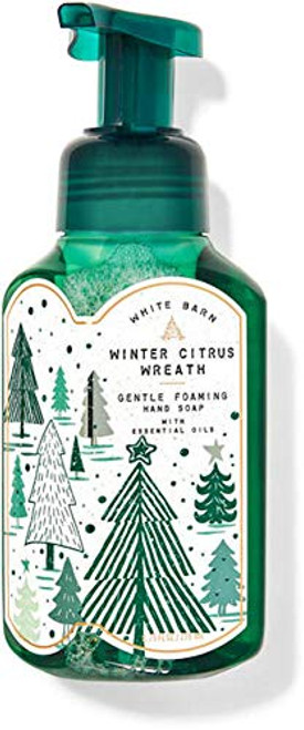 White Barn Candle Company Bath and Body Works Gentle Foaming Hand Soap w/Essential Oils- 8.75 fl oz - Winter 2020 - Many Scents (Winter Citrus Wreath) White Barn Candle Company Bath and Body Works Gentle Foaming Hand Soap w/Essential Oils- 8.75 fl oz - Winter 2020 - Many Scents (Winter Citrus Wreath)
