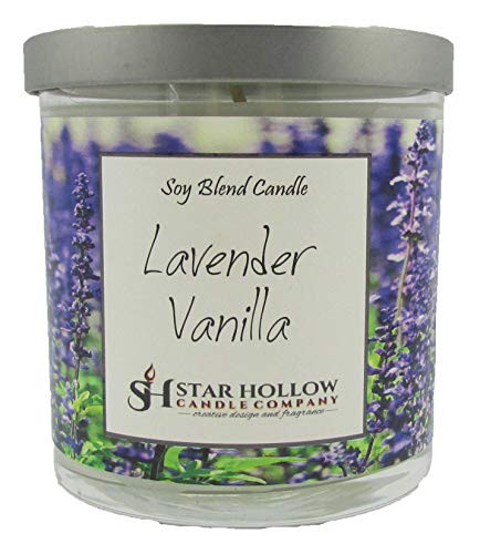 Star Hollow Candle Co Lavender Small Silver Lid Jar Candle, White