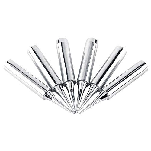 10Pcs Sharp Soldering Replacement Solder Iron Tips Station Tool 900M-T-I, Series Conical Solder Tip Hobbyist for 936, 937 Soldering Station