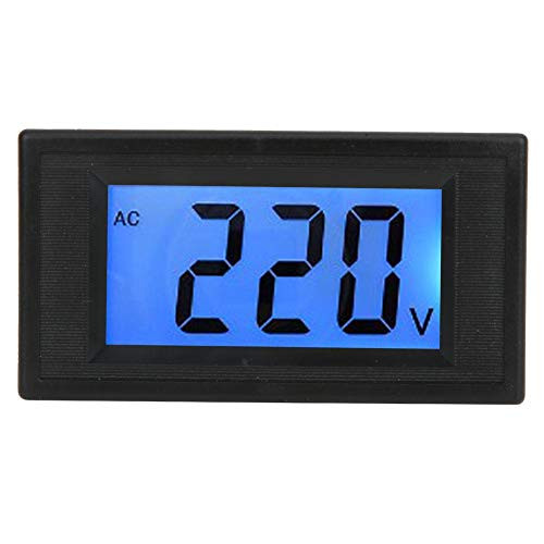 YB5135D Digital AC Voltmeter, LCD Two-Wire Voltage Tester Panel AC Voltage Meter Measuring Range AC80-500V
