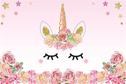AOFOTO 5x3ft Cartoon Unicorn Background Birthday Party Banner Sweet Flowers Backdrop Kid Baby Shower Infant Newborn Child Girl Artistic Portrait Photoshoot Studio Props Video Drape Vinyl Wallpaper AOFOTO 5x3ft Cartoon Unicorn Background Birthday Party Banner Sweet Flowers Backdrop Kid Baby Shower Infant Newborn Child Girl Artistic Portrait Photoshoot Studio Props Video Drape Vinyl Wallpaper