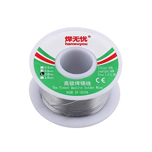 FOX DEN 100g 63/37 Tin 0.8mm Rosin Core Tin/Lead 0.8mm Roll Flux Solder Wire Reel 5528mm
