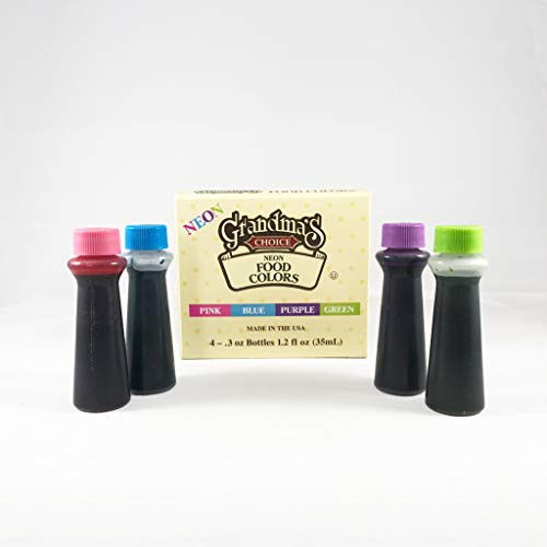 Grandma's Choice Neon Assorted Food Color, 1.2 fl. oz.