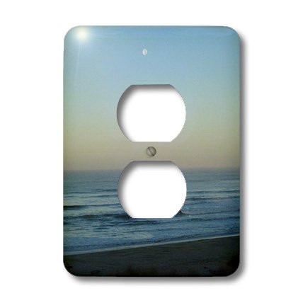 3dRose LLC lsp_23702_6 Moon And Ocean Sunset, 2 Plug Outlet Cover
