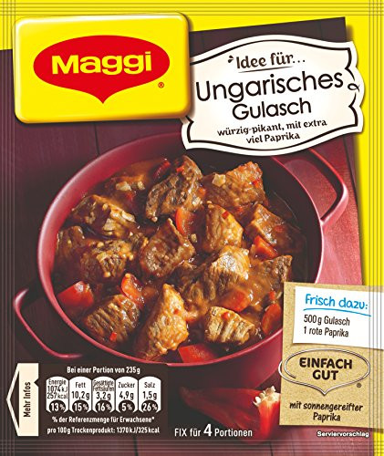 Maggi fix Ungarisches Gulasch - Hungarian Goulash 45g (Pack of 4)