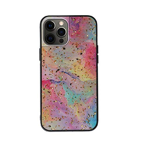 Case Compatible with iPhone 12 Pro Max for Women, TPU Phone Case Cover for iPhone 12 Pro Max, Slim, Shockproof Bumper (Rainbow Colors)