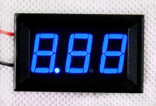 SMAKN® 3 Wires BLUE DC 0-10v LED Panel Digital Display Voltage Meter Voltmeter