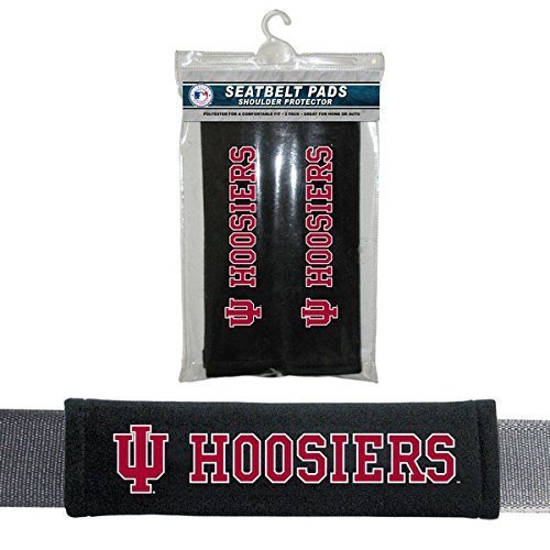 Fremont Die NCAA Indiana Hoosiers Velour Seat Belt Pads, One Size, Multi