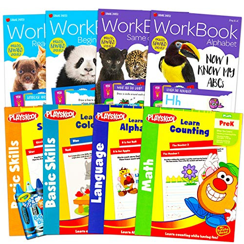 Preschool Workbooks Ultimate Bundle ~ Pack of 8 Pre-K Learning Workbooks for Preschoolers and 300 Reward Stickers (Alphabet, Counting, Colors, Shapes, Reading, Writing, and More) Preschool Workbooks Ultimate Bundle ~ Pack of 8 Pre-K Learning Workbooks for Preschoolers and 300 Reward Stickers (Alphabet, Counting, Colors, Shapes, Reading, Writing, and More)