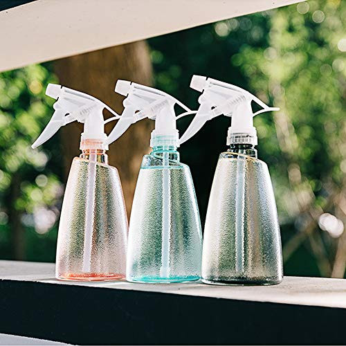 3 Pack Plastic Spray Bottle, 16oz Trigger Sprayer for Cleaning Solutions, 2 Modes (SPRAY  and  STREAM) Refillable Empty Mist Spray Bottle for Essential Oils, Air Freshening  and  Gardening (3 Pack of Showy)