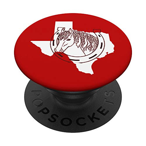 TEXAS HORSE LOVER Lone Star State Pride Horses PopSockets PopGrip: Swappable Grip for Phones  and  Tablets