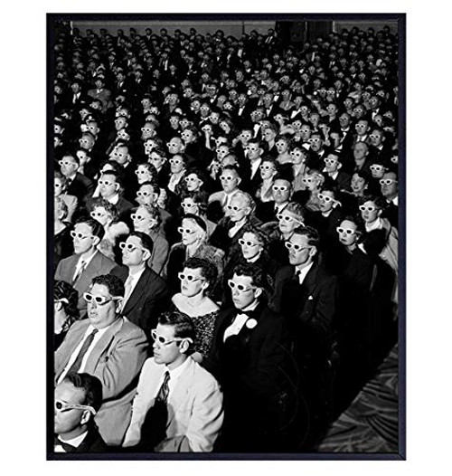 Home Theater Decor - Home Theater Room Decorations - Vintage Movie Posters - 8x10 Hollywood 3D Movie Poster - Theatre Gifts - Home Theater Wall Art - Movie Theater Home Theater Decor - Home Theater Room Decorations - Vintage Movie Posters - 8x10 Hollywood 3D Movie Poster - Theatre Gifts - Home Theater Wall Art - Movie Theater