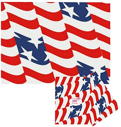 Tissue Paper with Designs Printed Tissue Paper For Gift Wrapping 24 Decorative Sheets 20 inch X 30 inch (STARS AND STRIPES)