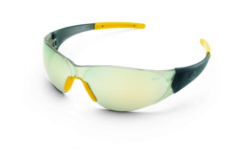MCR Safety CK22Y Checkmate 2 Polycarbonate Banana Mirror Lens Safety Glasses with Bayonet Temple MCR Safety CK22Y Checkmate 2 Polycarbonate Banana Mirror Lens Safety Glasses with Bayonet Temple