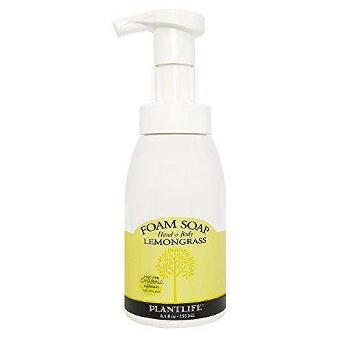 Plantlife Lemongrass Foam Soap - made with organic ingredients - 8.5 oz