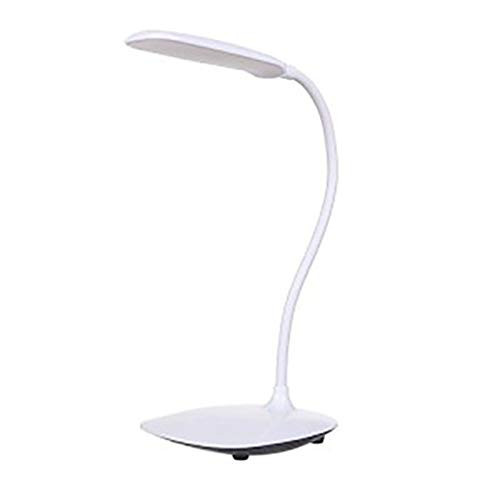Dimmable LED Desk Lamp with USB Charging Port Table Lamp for Office Lighting Smart Touch Switch White