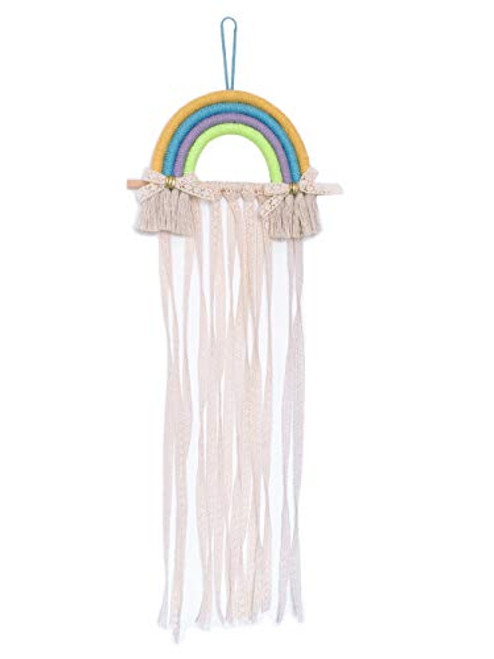 Tonwhar Hair Bow Holder Hanging Hair Clips Hanger Headband Storage Organizer Boho Wall Decor Bow Organizer for Baby Girls Room (multi04) Tonwhar Hair Bow Holder Hanging Hair Clips Hanger Headband Storage Organizer Boho Wall Decor Bow Organizer for Baby Girls Room (multi04)