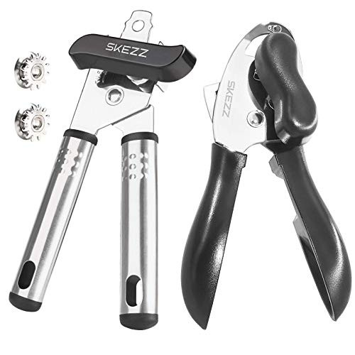 SKEZZ 4 in 1 Multifunctional Can Opener and Stainless Steel Can Opener,Smooth Edge-Ultra Sharp Cutting Tools for Seniors with Arthritis. SKEZZ 4 in 1 Multifunctional Can Opener and Stainless Steel Can Opener,Smooth Edge-Ultra Sharp Cutting Tools for Seniors with Arthritis.