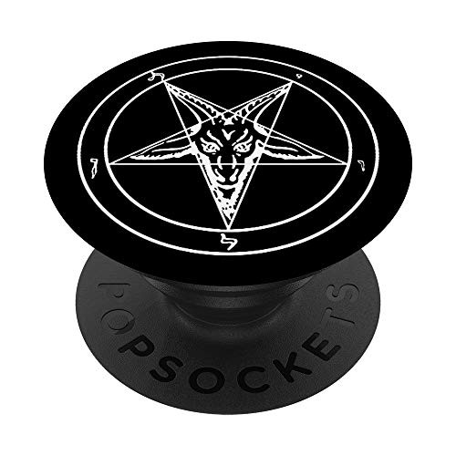 Baphomet Sigil of Satan - Occult Satanic Dark Art Evil 666 PopSockets PopGrip: Swappable Grip for Phones  and  Tablets