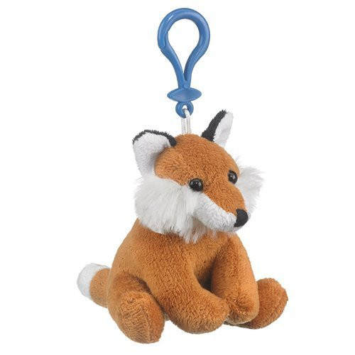 Fox Plush Red Fox Stuffed Animal Backpack Clip Toy Keychain WildLife