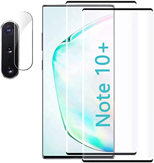 2 Pack Galaxy Note 10 Plus Screen Protector Tempered Glass and 1 Pack Camera Lens Protector, Glass Screen Protector with 3D Curved HD Clear Full Coverage for Samsung Galaxy Note10 Plus 5G (6.8 inch) 2 Pack Galaxy Note 10 Plus Screen Protector Tempered Glass and 1 Pack Camera Lens Protector, Glass Screen Protector with 3D Curved HD Clear Full Coverage for Samsung Galaxy Note10 Plus 5G (6.8 inch)