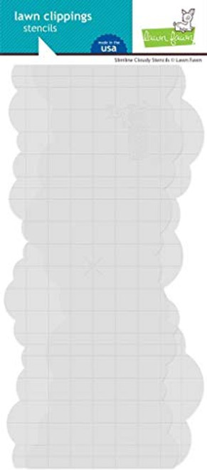 Lawn Fawn LF2538 Slimline Cloudy Stencils Lawn Clippings Lawn Fawn LF2538 Slimline Cloudy Stencils Lawn Clippings