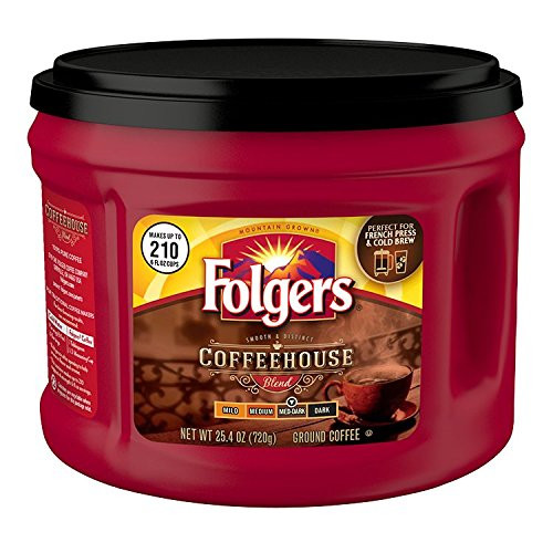 Folgers Coffeehouse Blend Ground Coffee, 25.4 Ounce