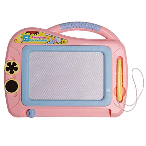 Magnetic Updated Magnetic Drawing Board, Kids Magna Doodle Board Toys for Toddlers Girls, Boys, Erasable Sketch Pad for Writing Painting (Pink)