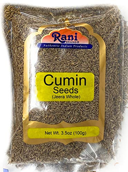 Rani Cumin Seeds Whole (Jeera) Spice 3.5oz (100g) ~ All Natural Gluten Friendly NON-GMO Vegan Indian Origin Rani Cumin Seeds Whole (Jeera) Spice 3.5oz (100g) ~ All Natural Gluten Friendly NON-GMO Vegan Indian Origin
