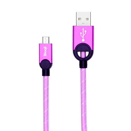 Biaoji Micro USB Cable Android, Micro USB to USB 2.0 Cable (3Ft) Nylon Braided Sync and Fast Charging Cable for Samsung, Kindle, Android Smartphones, Galaxy S7 Edge, Moto G5, PS4