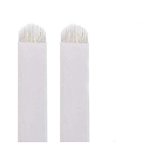60 pcs 14U 18U shape Pins Eyebrow Tattoo Needles Permanent Makeup Eyebrow Tatoo Blade microblading needles For Microblading Supplies,Microblading Kits,Manual Tattoo Pen