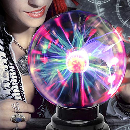 Plasma Ball Lamp, 14cm Magic Plasma Globe USB Lightning Ball, Touch  and  Sound Sensitive Interactive Plasma Lamp Nebula Sphere, For Parties, Decorations, Prop, Home