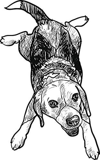 Magnet Cute Sweet Pen Sketch Beagle Puppy Dog Art Vinyl Magnet (2 inch Tall, Black and White) Magnet Cute Sweet Pen Sketch Beagle Puppy Dog Art Vinyl Magnet (2 inch Tall, Black and White)