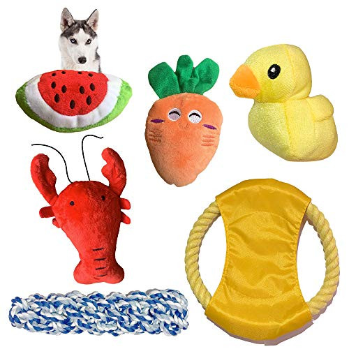 BEHOLY Puppy Chew Toys Teething Small Dog ?Puppy Toys for Teething?Dog Rope Toys?Dog Duck Chew Toys Ball Indestructible Pals Tough Durable Toys Squeaky Aggressive Chewers (6 Pack) BEHOLY Puppy Chew Toys Teething Small Dog ?Puppy Toys for Teething?Dog Rope Toys?Dog Duck Chew Toys Ball Indestructible Pals Tough Durable Toys Squeaky Aggressive Chewers (6 Pack)