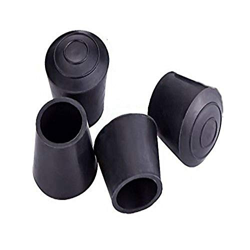 Tvoip 4Pieces Table Chair Rubber Leg Tips Caps,1-1/4 Inch,Black