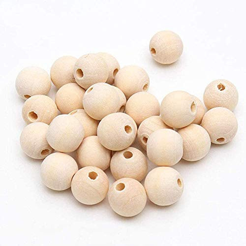 Wood Beads 300pcs 0.8 inch Natural Unfinished Round Wooden Loose Beads Wood Spacer Beads for Craft Making Decorations and DIY Crafts Wood Beads 300pcs 0.8 inch Natural Unfinished Round Wooden Loose Beads Wood Spacer Beads for Craft Making Decorations and DIY Crafts