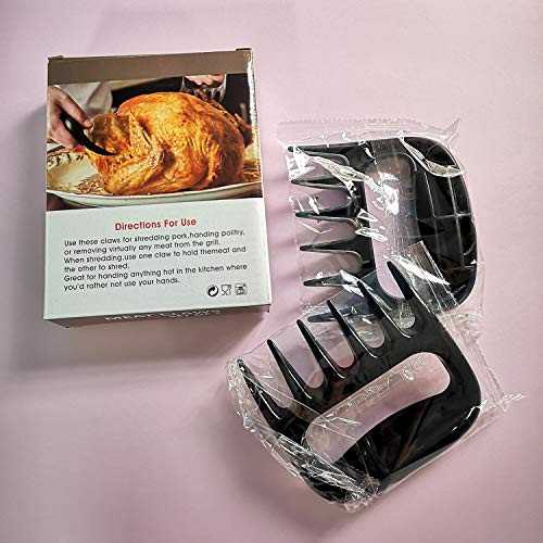 YinQin Bear Claws Meat Shredder Grills Pulled Pork Claws Meat Shredder Claws for BBQ Bear Claws Meat Shredding Handles Claws Shredder Meat Claws Barbecue Bear Claws Set of 2