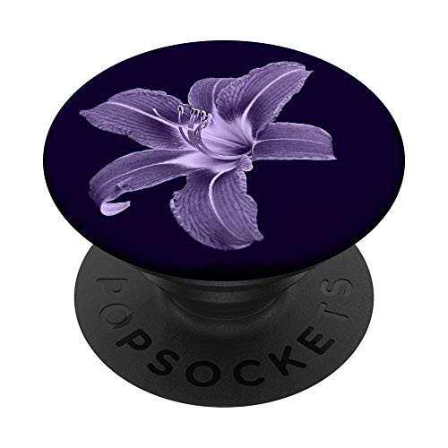 Lavender Purple Lily Flower For Women PopSockets PopGrip: Swappable Grip for Phones  and  Tablets