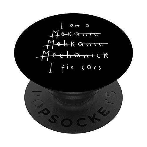 Car Mechanic Auto Automobile Workshop Garage Repair Gift PopSockets PopGrip: Swappable Grip for Phones  and  Tablets