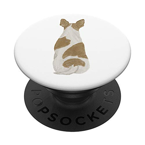 Tan White Chihuahua Dog Watercolor PopSockets PopGrip: Swappable Grip for Phones  and  Tablets