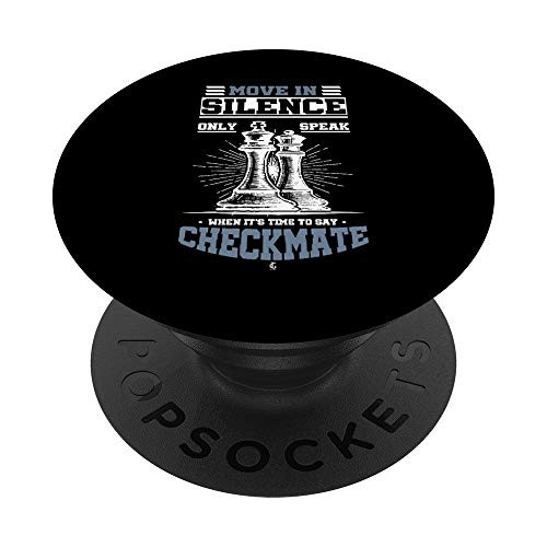 Chess Player Awesome Checkmate Checker Game Strategy Gift PopSockets PopGrip: Swappable Grip for Phones  and  Tablets