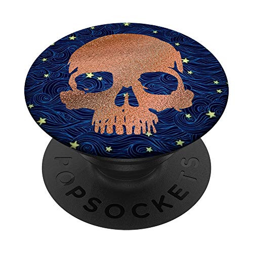 Rose Skull - Blue Galaxy Stars PopSockets PopGrip: Swappable Grip for Phones and Tablets Rose Skull - Blue Galaxy Stars PopSockets PopGrip: Swappable Grip for Phones and Tablets