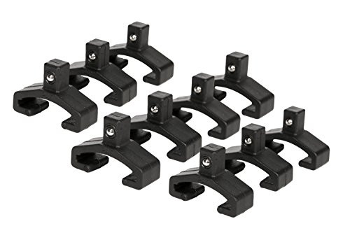 Olsa Tools Black Spring Loaded Ball Bearing Socket Clips for Use with Olsa Socket Organizers | 10-Pack (1/4-inch)