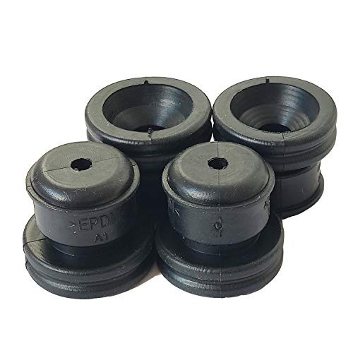 Hood Bumper Stops Rubber Cushion -Up Bonnet Cushion Hood Bumper Stops for Toyota Vios Verso Corolla Fit Cushion Stoppers Black Rubber-4Pcs