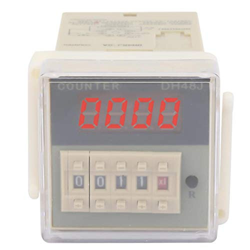 O111ROM 0-999900 LCD Counter Relay Accurate Counting Readings Time Relay Digital Counter Relay 8 Pins Automatic Control for Remote Control(24VAC/DC)