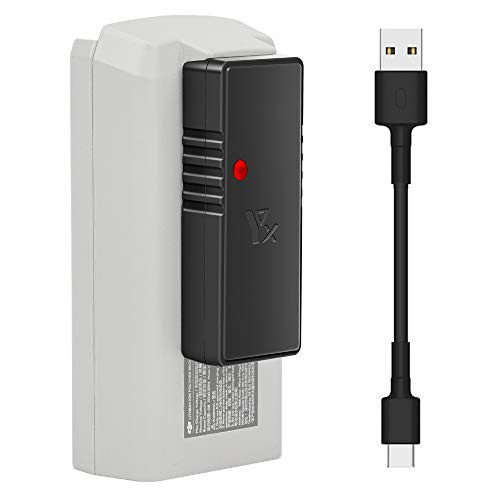 Rantow Mavic Mini 2 Battery USB Charger with Type C Cable - Support Quick Charge 3.0 Adapter - Charging Adapter Compatible with DJI Mavic Mini 2 RC Drone Battery