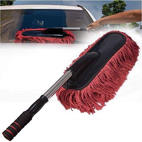 Microfiber Car Duster Brush, Extendable Handle Multipurpose Duster, Car Wash Brush Cleaning Tool Perfect Duster for Exterior and Interior